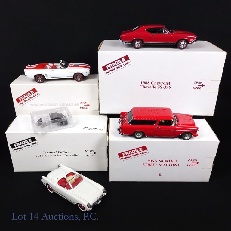 1/24 Danbury Mint Chevrolet Muscle Cars (4) (1 of 2)