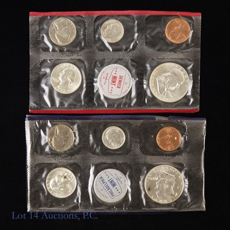 1959 P,D US 90%-Silver Unc. 10-Coin Mint Set (1 of 2)