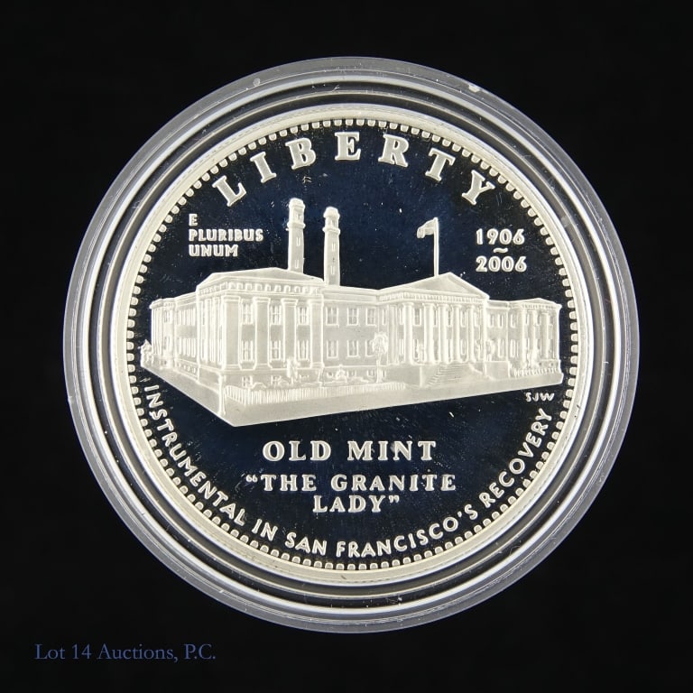 2006-S US Silver Proof Old Mint Com $1 in OGP - 2