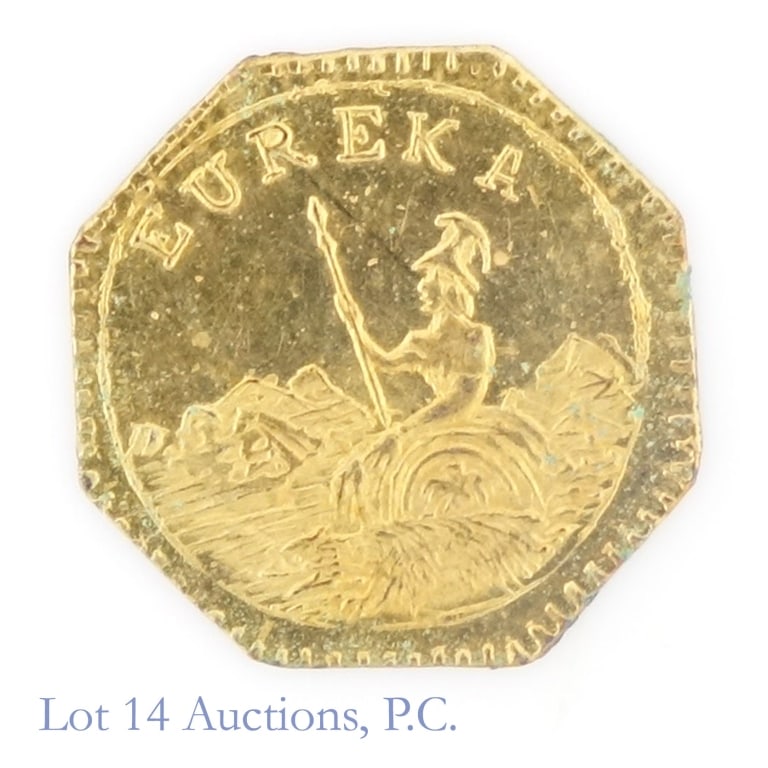 1884 Oct Eureka 50 Cent Cal Gold (P/L) (1 of 2)