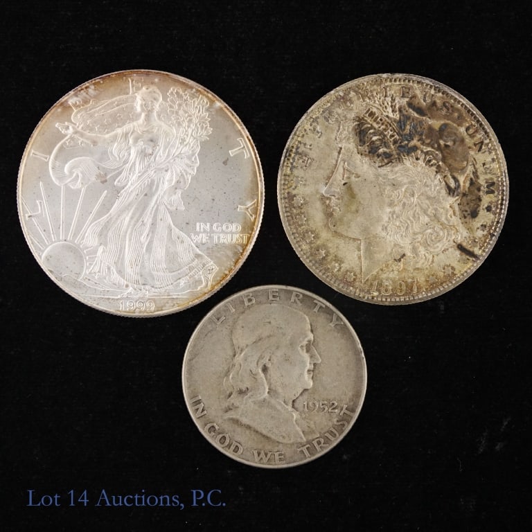 Various US Silver Coins (2.1 Ozt), 3 (1 of 2)