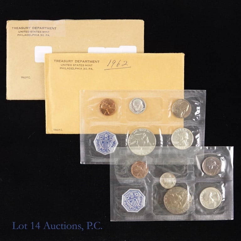 1962 (P) US Silver 5-Coin Proof Set in OGP, 2 (1 of 3)