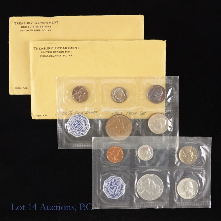 1963 (P) US Silver 5-Coin Proof Set in OGP, 2 (1 of 3)