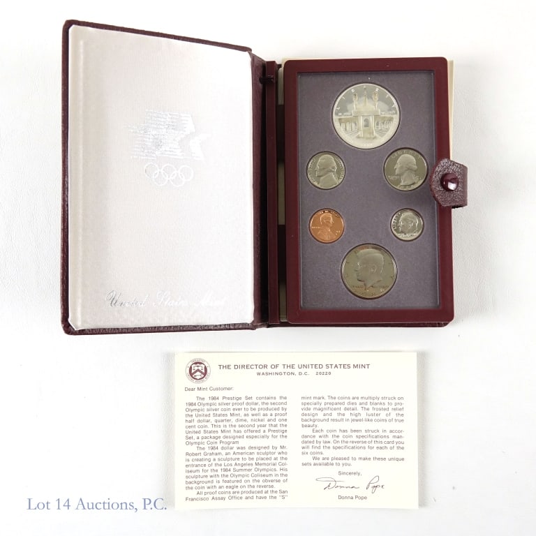 1984-S U.S. Mint Silver Proof 6-Coin Prestige Set (1 of 5)