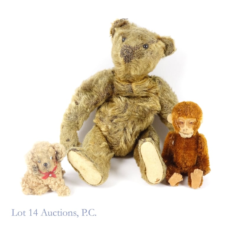Early Mohair Teddy Bear, Stuffed Animals, 3 (1 of 7)