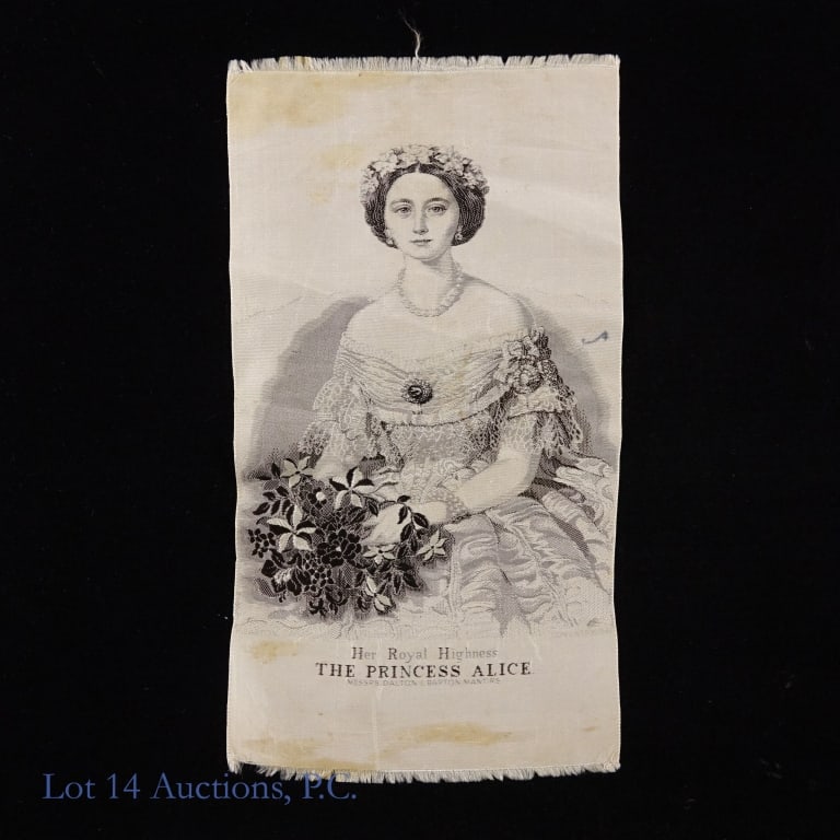 1860s Princess Alice Silk Woven Picture (1 of 3)