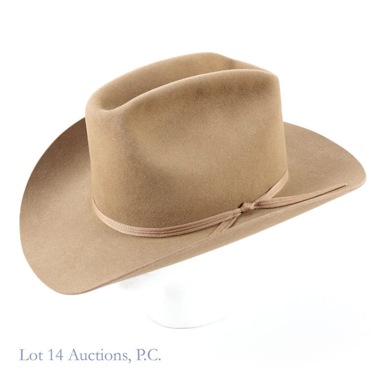 Ralph Lauren Vintage Polo Western Hat 7 3/8: Size 7 3/8 Polo Western hat by Ralph Lauren. "Brittany Ltd." also inscribed on band. Previous owner's name written in marker on inside lining. Slight fraying at ends of outer band. No staining or dama
