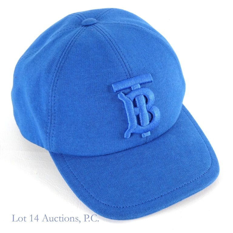 Burberry TB Monogram Bright Blue Baseball Cap (1 of 6)