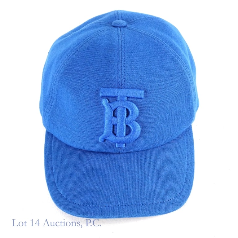 Burberry TB Monogram Bright Blue Baseball Cap - 2
