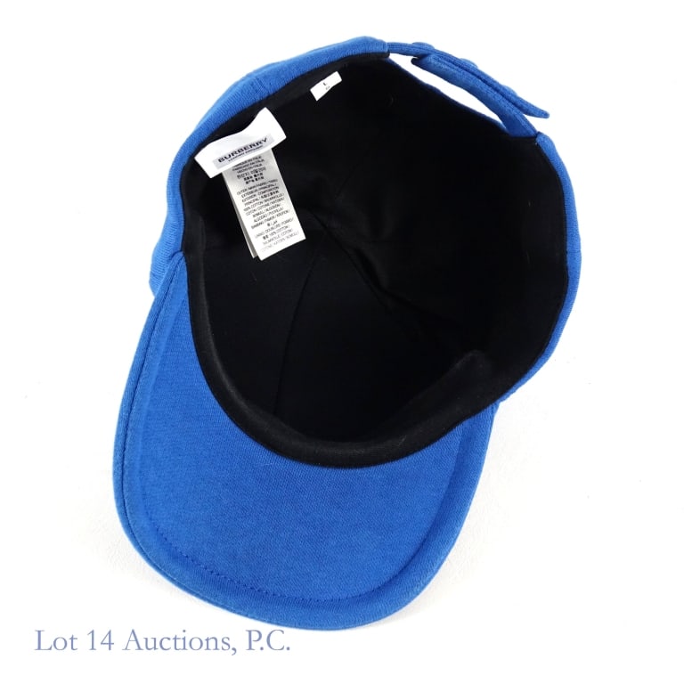 Burberry TB Monogram Bright Blue Baseball Cap - 5