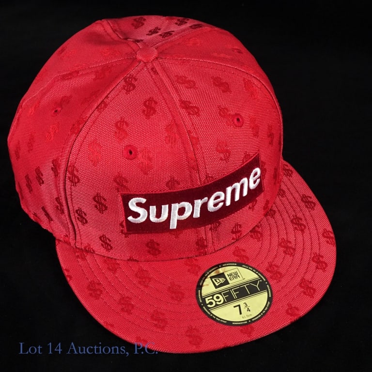 Supreme New Era Monogram Box Logo Fitted Hat (1 of 6)