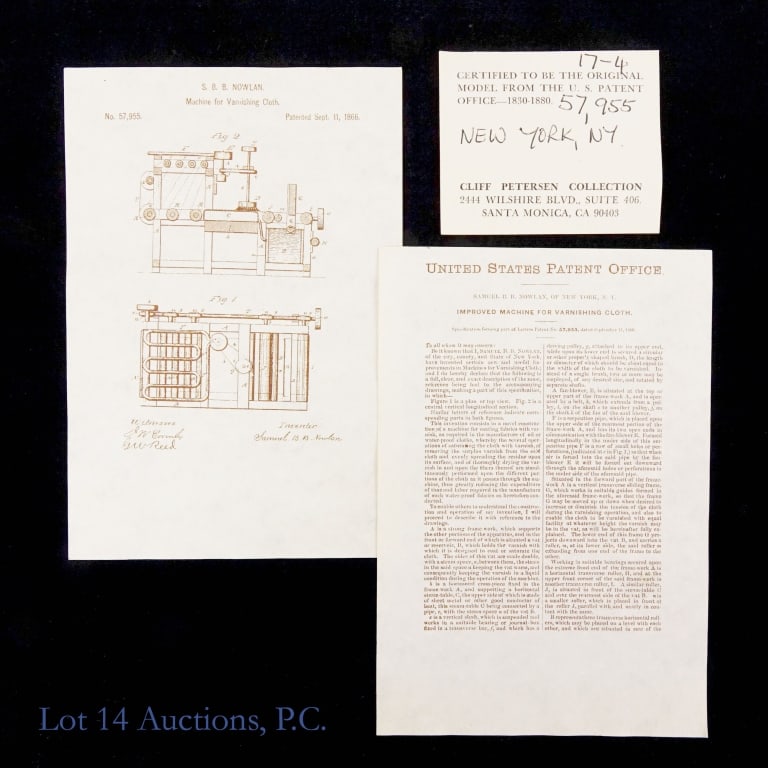 Samuel B.B. Nowlan Patent Model Varnishing Machine - 9