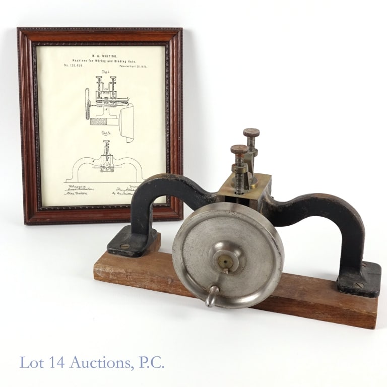Henry A. Whiting Patent Model Hat Binding Machine (1 of 6)