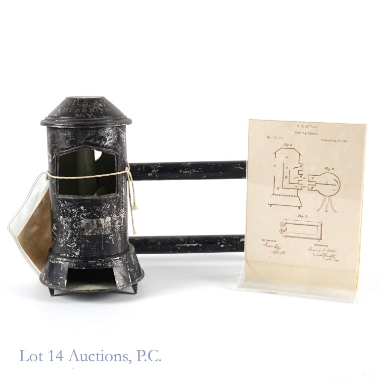 Samuel Utter Patent Model Heating Stove, 1872 (1 of 7)