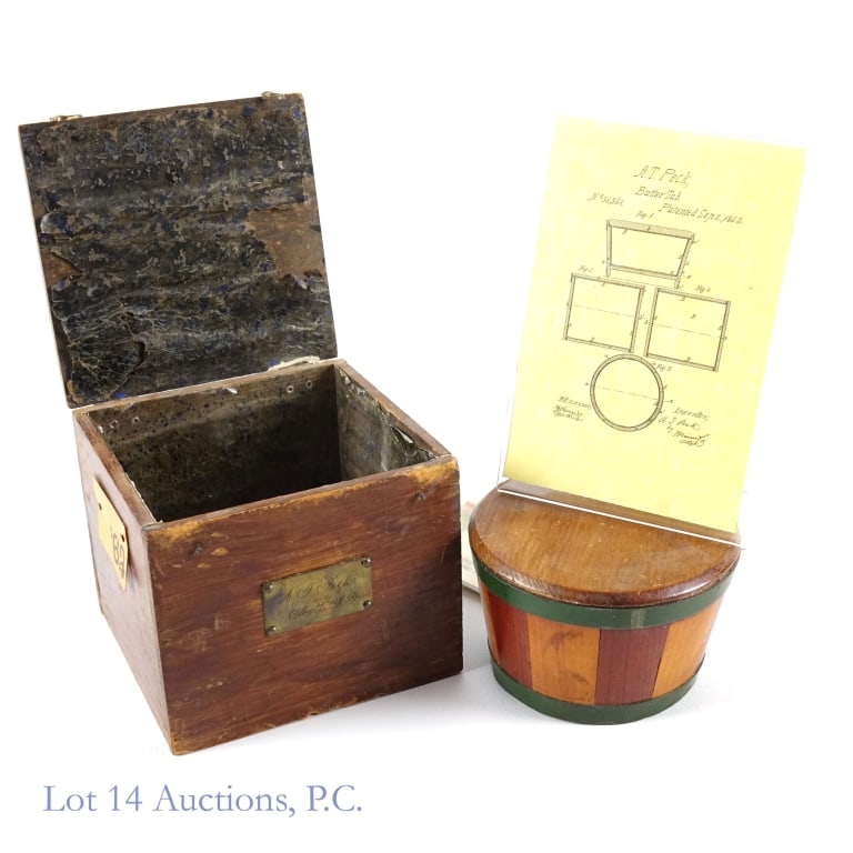 A.T. Peck Patent Model Butter Tub (Firkin), 1862 (1 of 8)