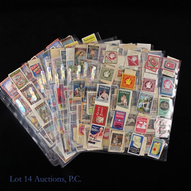 Huge Collection 19th c. German Soap Stamps (1 of 9)