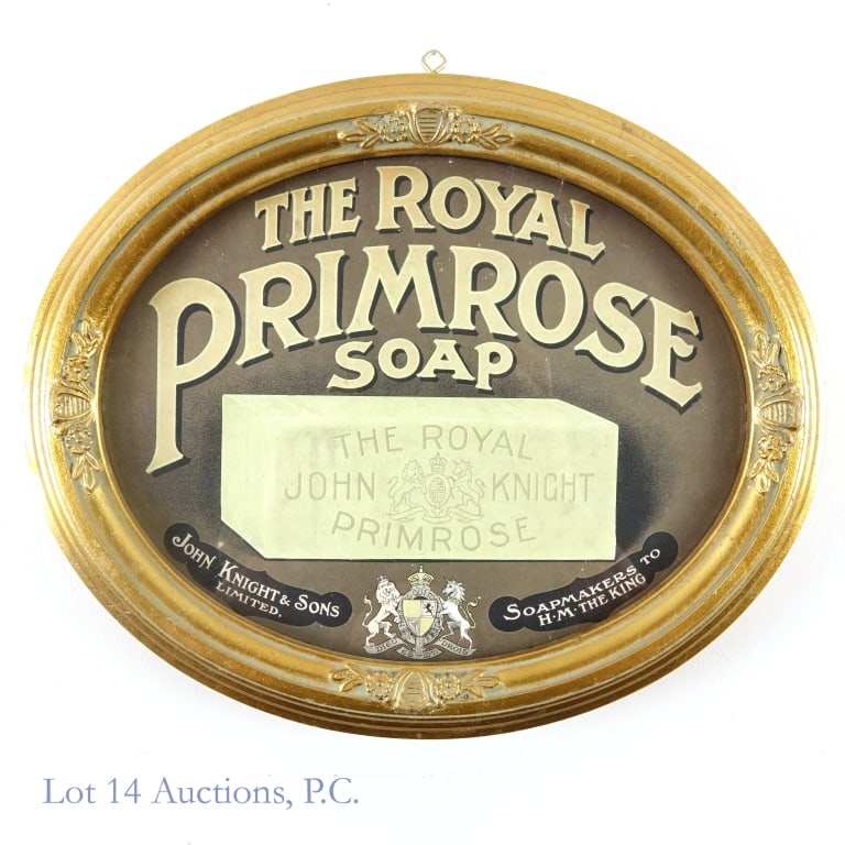 Rare Double Sided John Knight & Sons Soap Sign (1 of 2)
