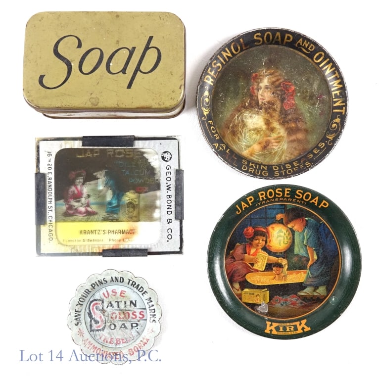 Soap Tin Trays, Slide, Memorabilia & Advertising (1 of 3)