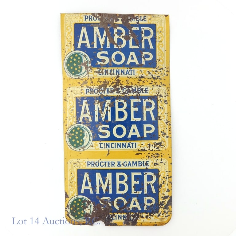 Procter & Gamble Amber Soap SST Tin Sign (1 of 3)
