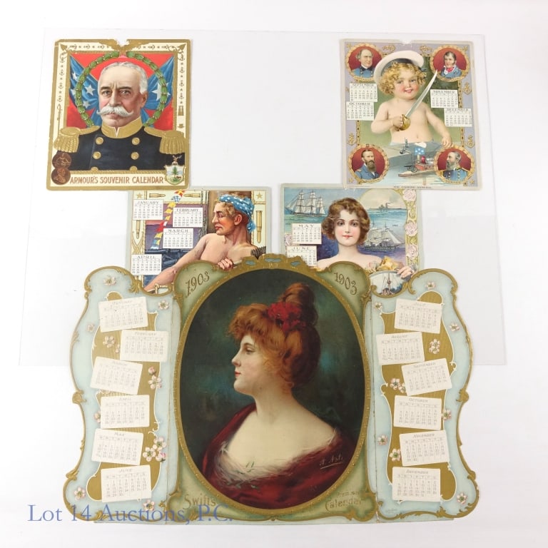 Lithograph Calendars (Armour's 1900, Swift's 1903) (1 of 8)