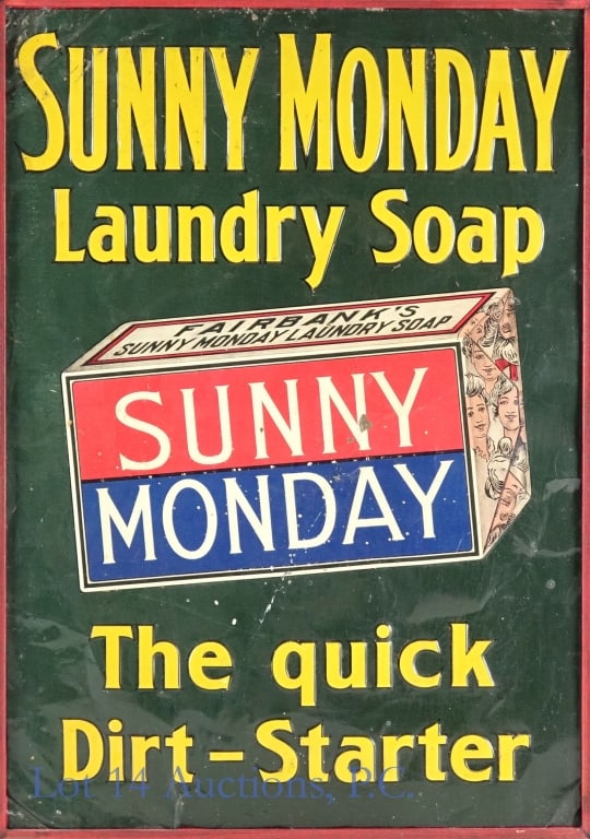 Framed Sunny Monday Laundry Soap SST Sign (1 of 5)