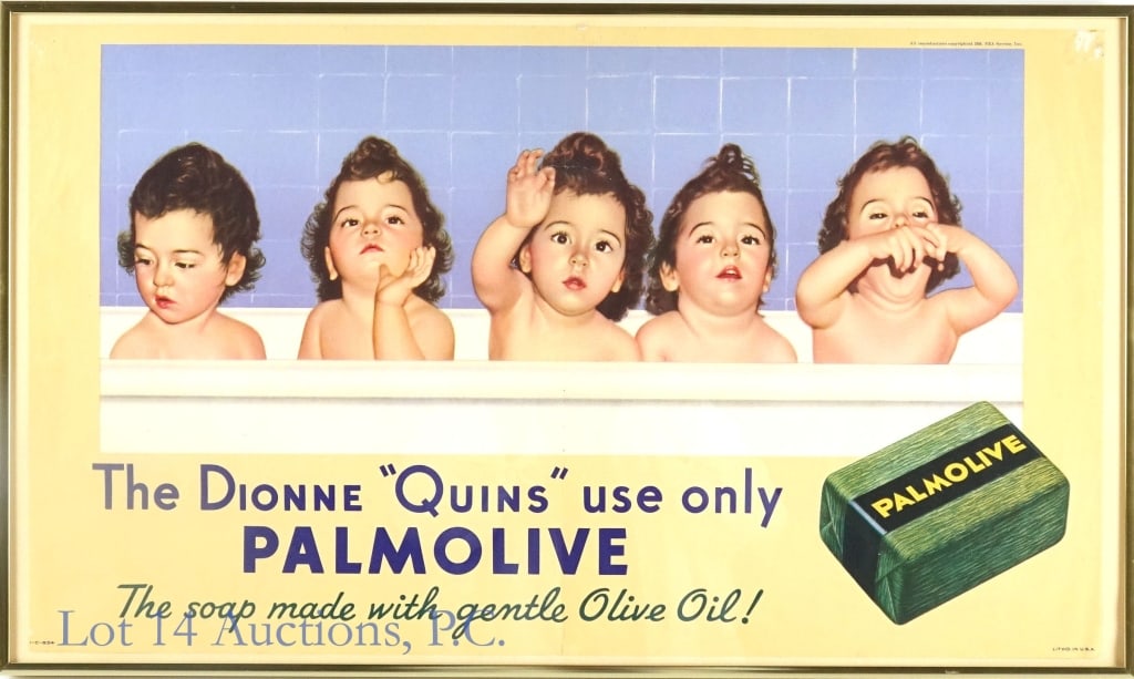1930s Palmolive Soap Dionne Quins Advertisement Trolley Car (Size) (1 of 6)