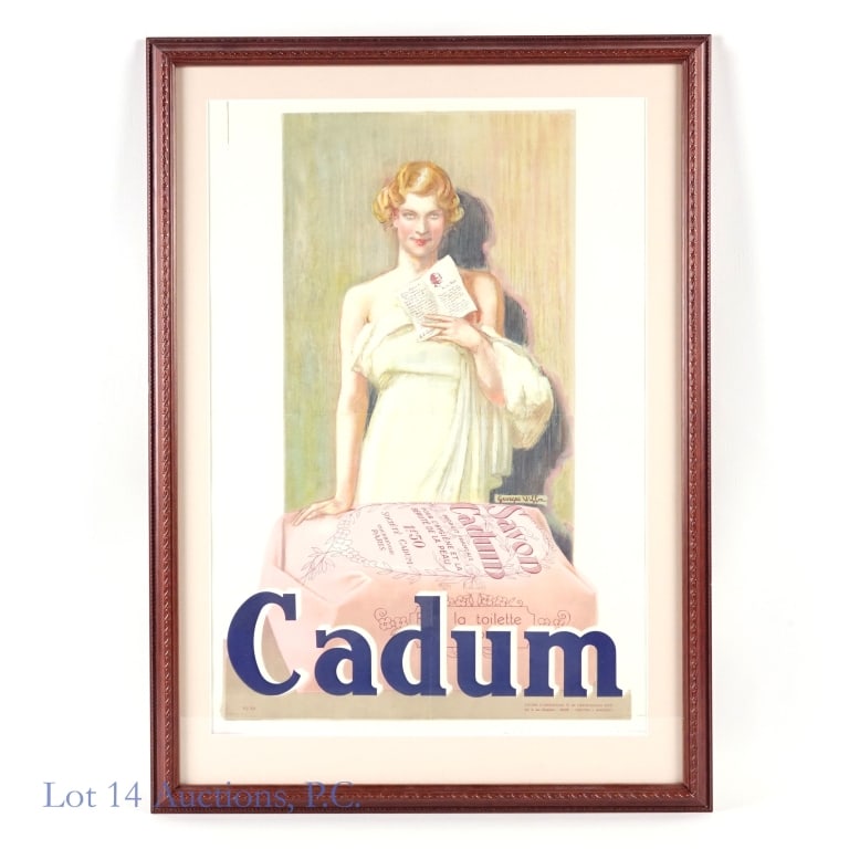Early 20th C. French Cadum Soap Advertisement (1 of 4)