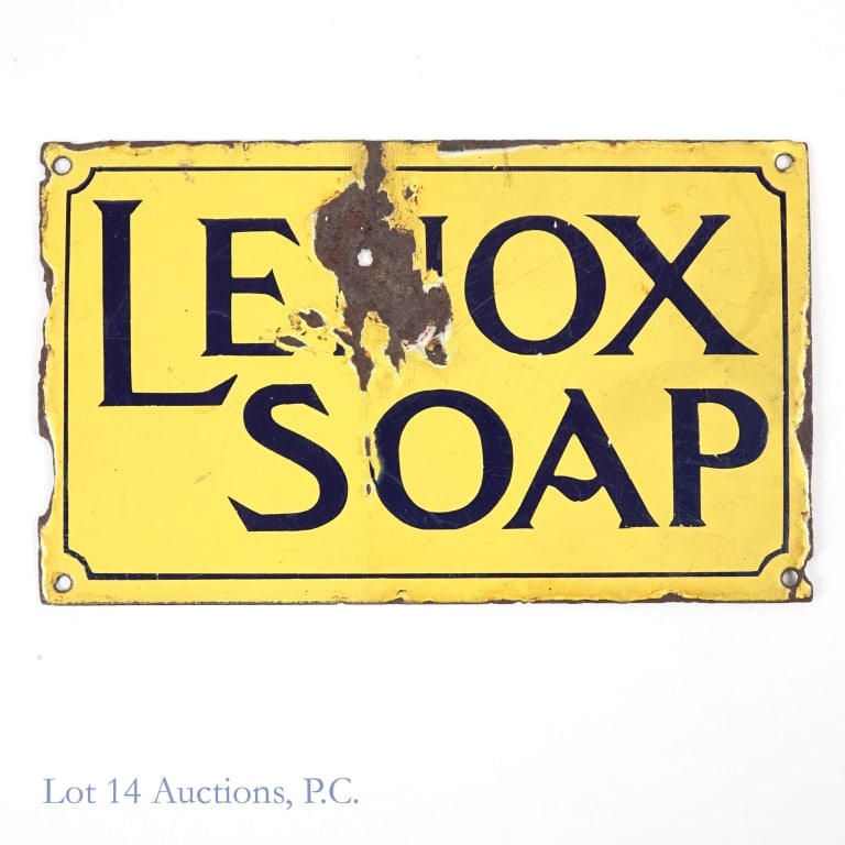 SSP Porcelain Over Metal Lenox Soap Sign (1 of 3)