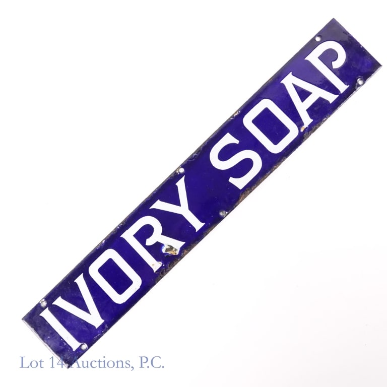 Ivory Soap Porcelain Strip Sign, SSP (1 of 5)