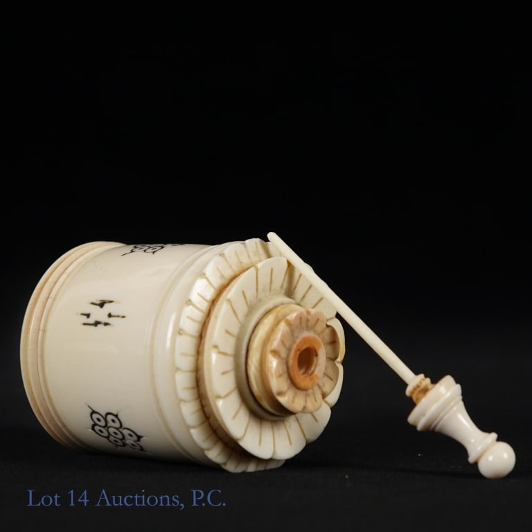 Indian Bone Kohl / Perfume Bottles (2) - 2