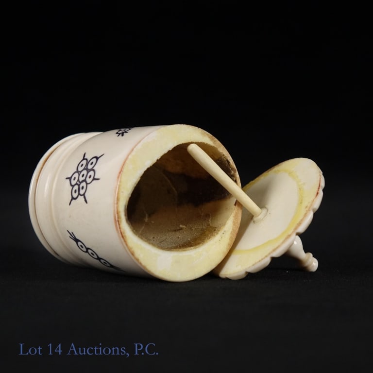 Indian Bone Kohl / Perfume Bottles (2) - 4