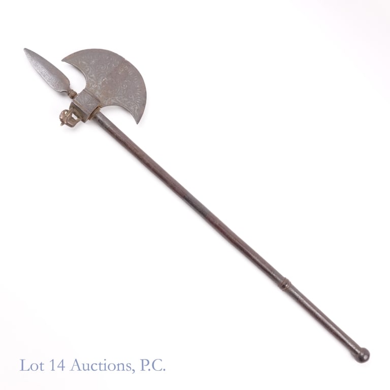 Indian Tabar Zin Saddle Axe, 19th Century (1 of 5)