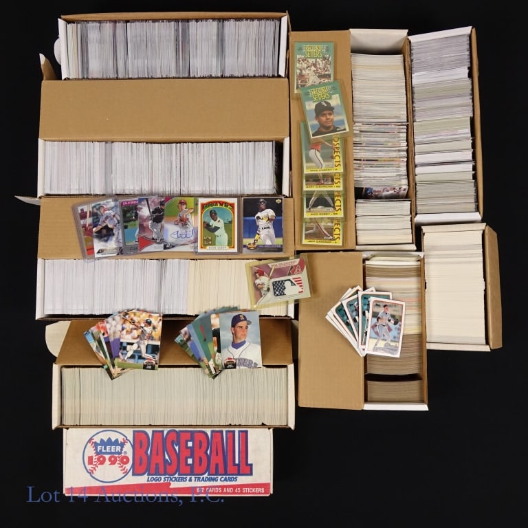 Baseball Cards (22+ Pounds): Over 22 pounds of baseball cards. Condition varies. Among the cards well represented: 2016 Topps, 2016 Topps Heritage, 2019 Topps, 1991 Classic Best, 1992 Topps Stadium Club, and 1994 Upper Deck. The
