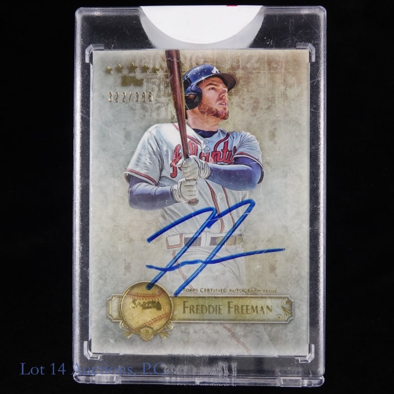 Freddie Freeman 2013 Topps Auto Card 322/386: Braves Freddie Freeman 2013 Topps Five Star auto card. 322 / 386.