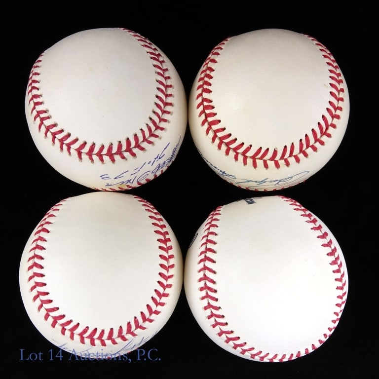 8 Baseballs Signed By HOF Members - 10