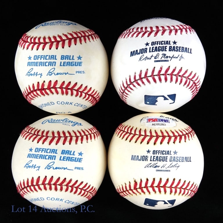 8 Baseballs Signed By HOF Members - 3