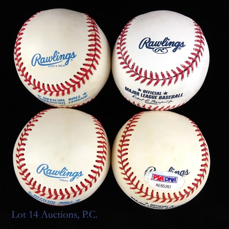 8 Baseballs Signed By HOF Members - 4