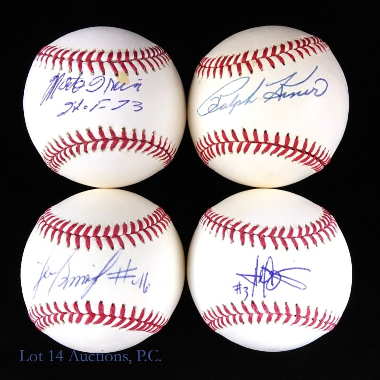 8 Baseballs Signed By HOF Members - 8