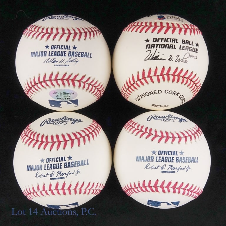 8 Baseballs Signed By HOF Members - 9