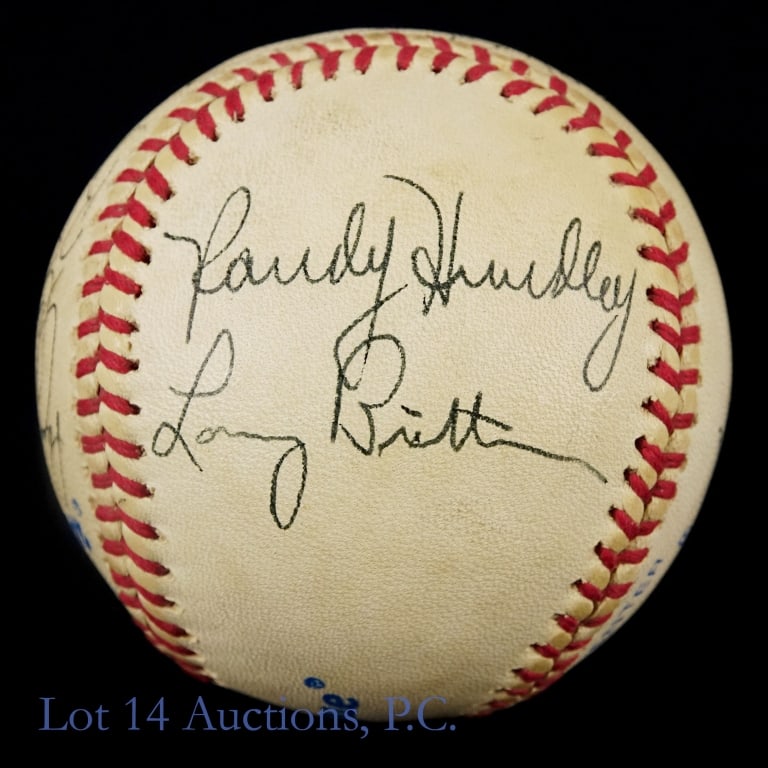 Cubs Old Timers Signed Baseball - 2
