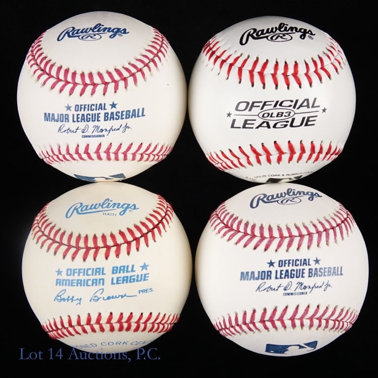 8 Baseballs Signed By HOF Members - 3