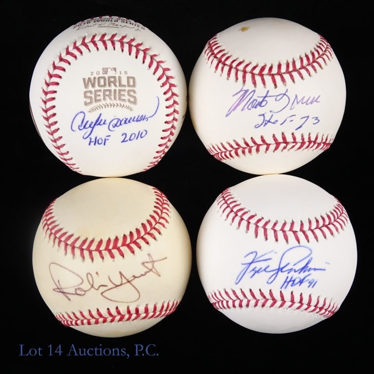 8 Baseballs Signed By HOF Members - 4
