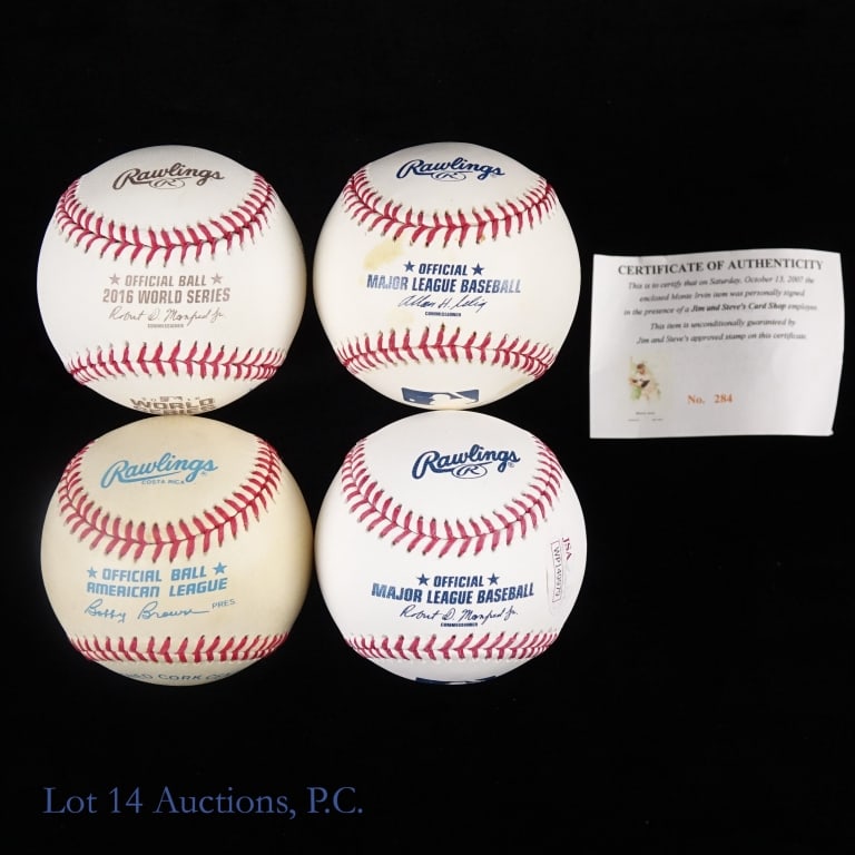 8 Baseballs Signed By HOF Members - 5