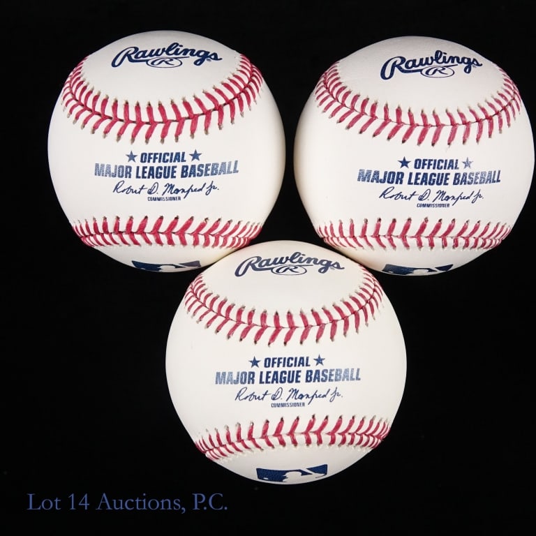 10 Baseballs Signed By Unknown Players - 5