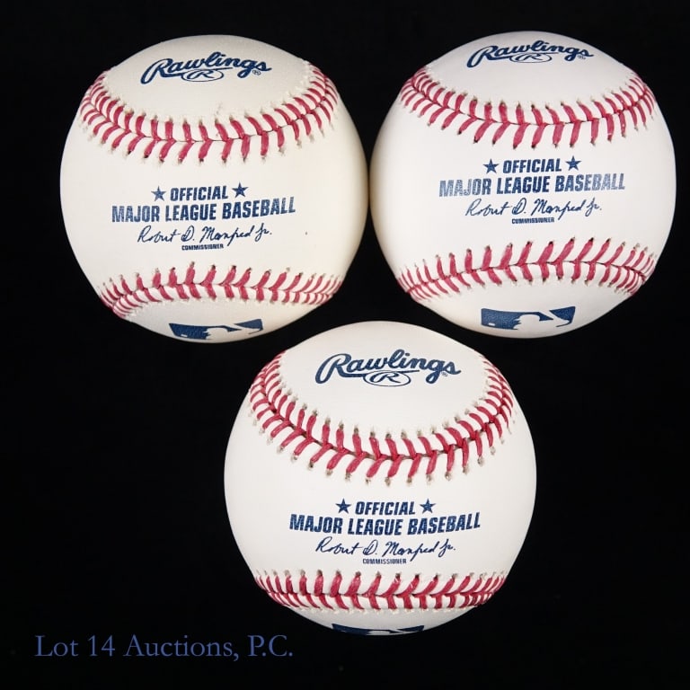 10 Baseballs Signed By Unknown Players - 7