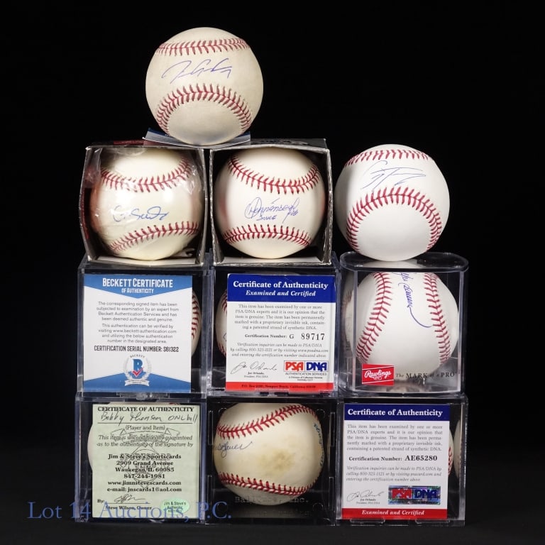 10 Assorted Signed Baseballs (1 of 7)