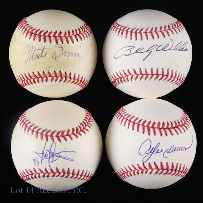 4 Baseballs Signed By HOF Members - 3