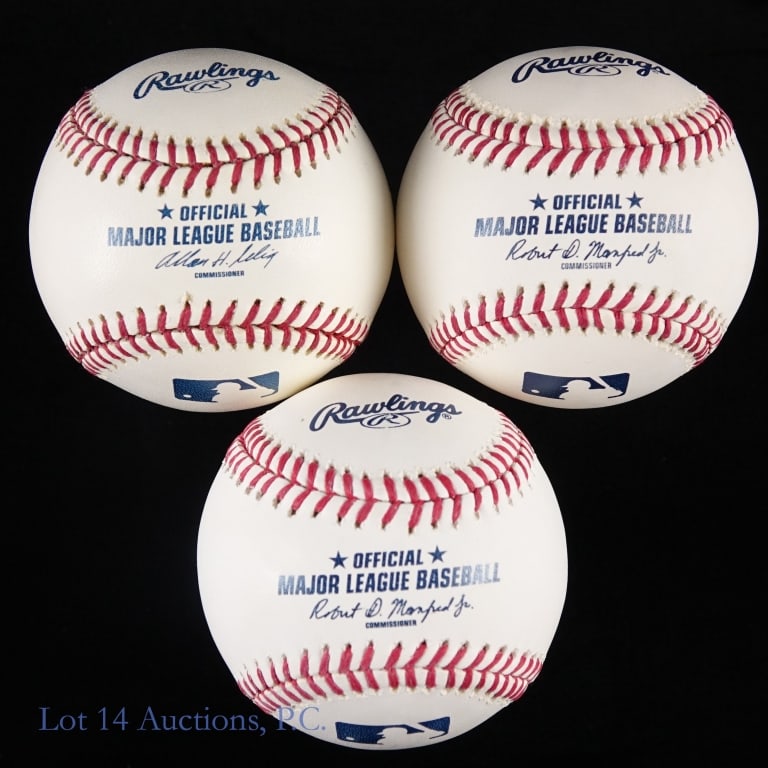 6 Baseballs Signed By Unknown Players - 3