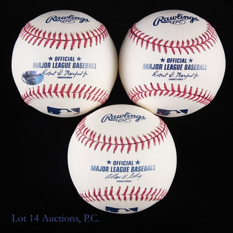 6 Baseballs Signed By Unknown Players - 5