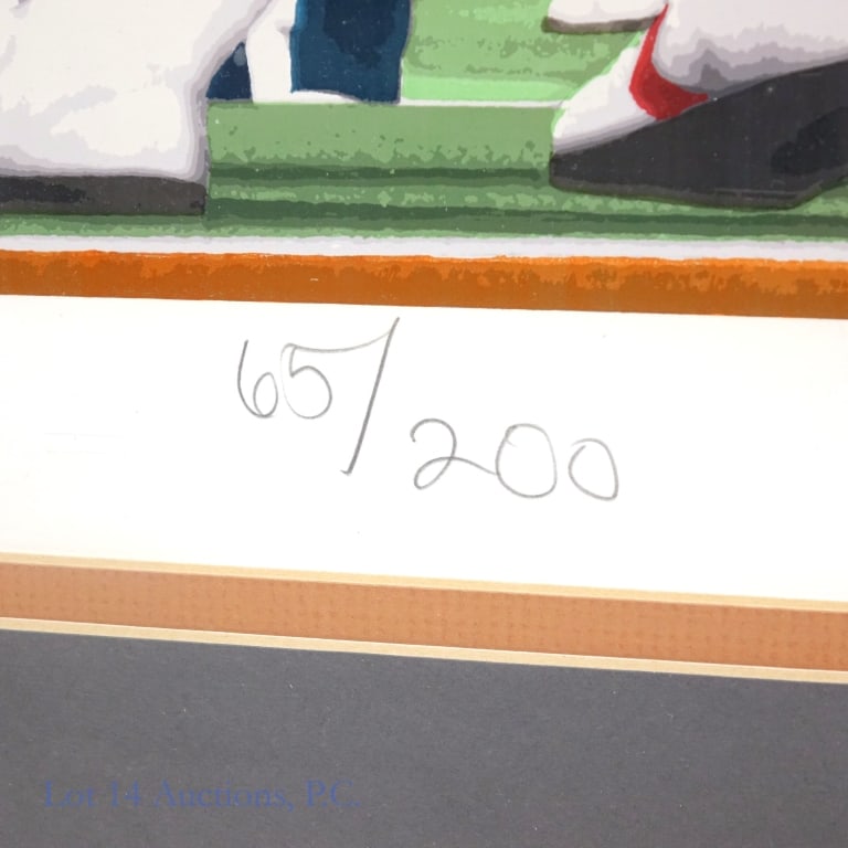 LE Rick Rush Signed "Won For Papa" Serigraph - 5
